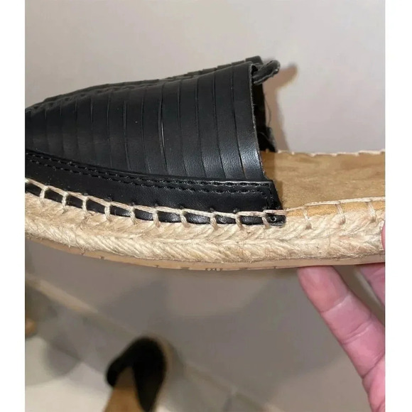 DV by Dolce Vita Women's Black Slip-On Espadrilles Size 7.5 Summer Flats - Picture 7 of 12